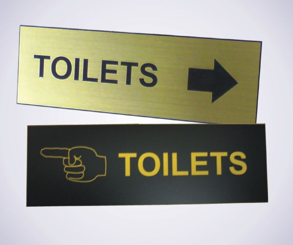 Cast Iron Toilet Sign for Pubs Bars Restaurants Offices Customers 