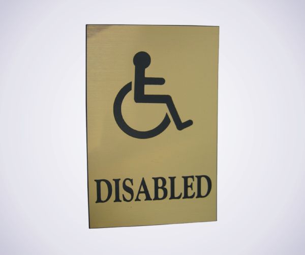 Acrylic Picture Sign - Disabled