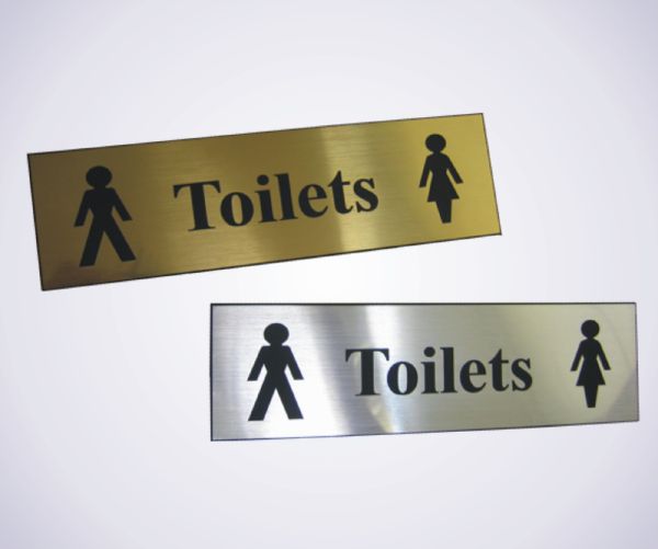 Acrylic Picture Sign - Toilets
