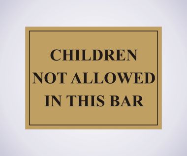 Product Image for No Children Notice - 400mm x 300mm