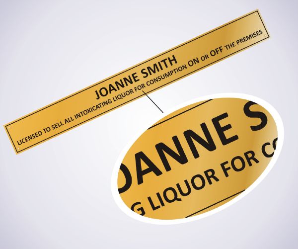 Brass Licensee Plates Bar Signs Hotel Signs Pub Signs Restaurant Signs Brunel Engraving