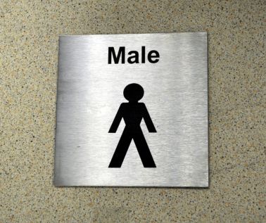 An image of St/Steel Male Sign