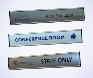 Aluminium Slatz Door Signs - Brunel Engraving