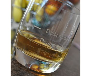 Personalised Whisky Tumbler - Dads Measure