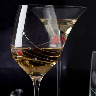 Glitz Goblet Wine Glasses  - Dartington Glitz (Pairs)