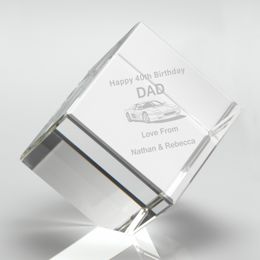 Engraved Glass Paperweights