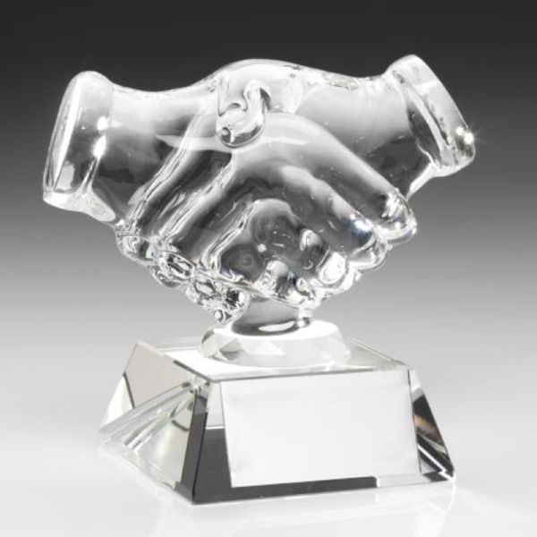 Glass Handshake Award JR19-JB500