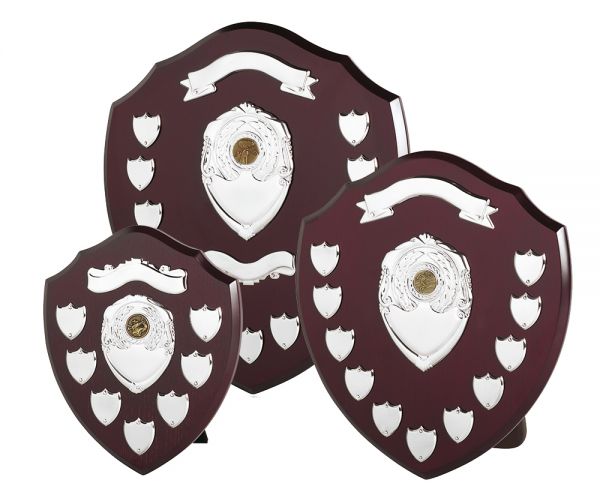 Traditional Presentation Shield with Top Scroll & Centrepiece