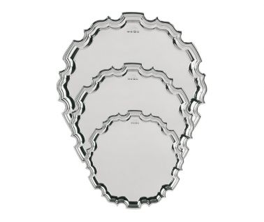 An image of Hallmarked Sterling Silver 'Chippendale' Salver