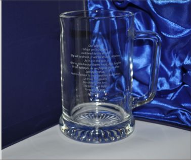 An image of Engraved Novelty Tankard - The Lager Lovers Prayer