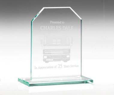 An image of Corporate Trophy with Chamfered Corners - 114mm