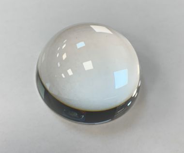 An image of Engraved Flattened Glass Dome Paperweight