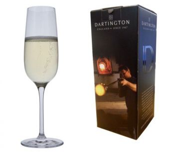 An image of Engraved Champagne Glass - Dartington Drink Flute