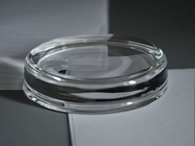 An image of Round Glass Paperweight