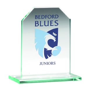 Product Image for Printed Glass Award with Chamfered Corners - 133mm