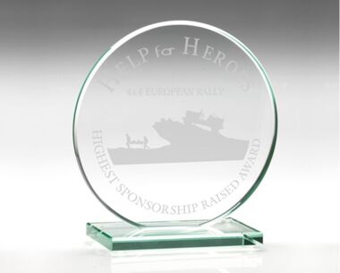 An image of Circular Jade Glass Corporate Award