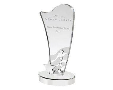 Harp-Shaped Award with Silver Stars