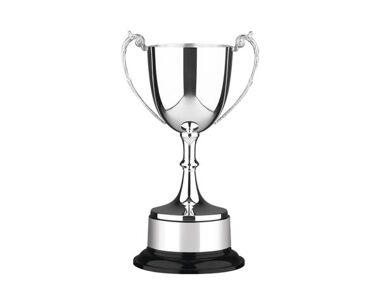 An image of Silver Sports Cup with Black Plinth - 14"