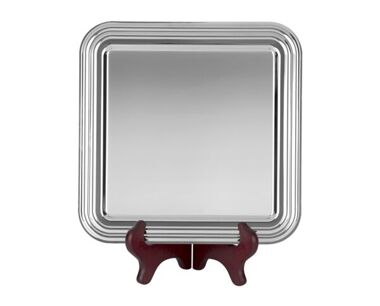 An image of Heavy Gauge Nickel Plated Square Tray - 11"