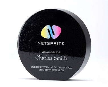 Product Image for Printed Recycled Acrylic Circle Award - 100mm Dia