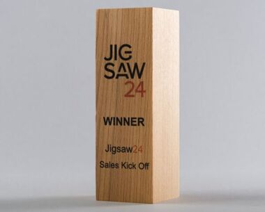 Product Image for Printed Sustainable Wooden Column Award - 240mm x 60mm