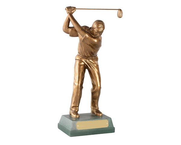 RS79 Male Golfer Full Swing Trophy
