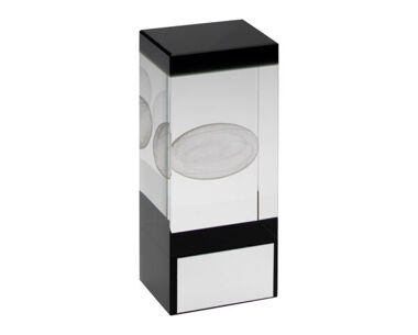 Product Image for Clear & Black Glass Rugby Award