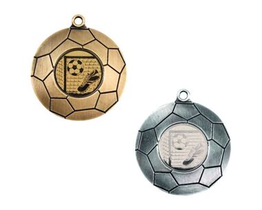 An image of Antique Gold/Silver Football Medals
