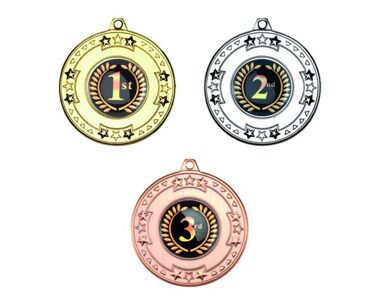 An image of Star Medals with Custom Insert