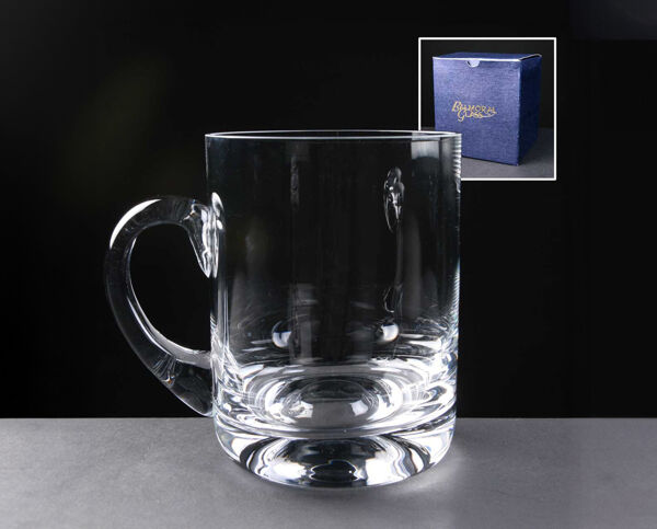 GiftLocalUK Barcelona Glass Tankard GiftLocalUK Barcelona Glass Tankard