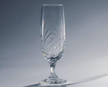 An image of Personalised Champagne Glass - Flamenco
