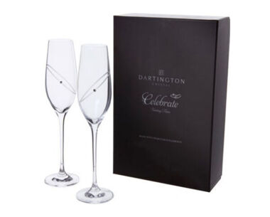 Product Image for Engraved Wine Glasses - Glitz Celebration (Pairs)