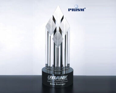 Crystal 4-Prism Tower Award