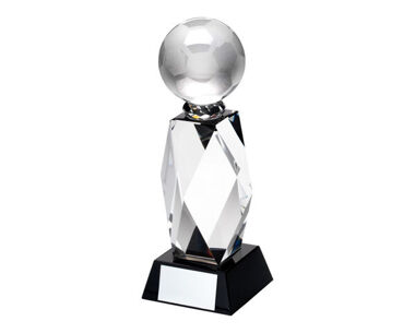 Product Image for Glass Tower Football Award with Black Plinth