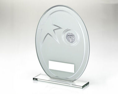 An image of Glass Oval Football Award