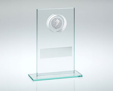An image of Black & Grey Glass Rugby Award