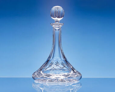 0.85ltr Lead Crystal Panelled Ships Decanter