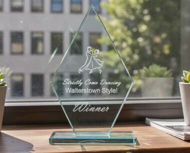 Diamond-Shaped Jade Business Award