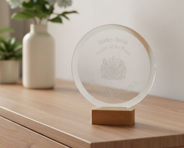 Circular Glass & Wood Award