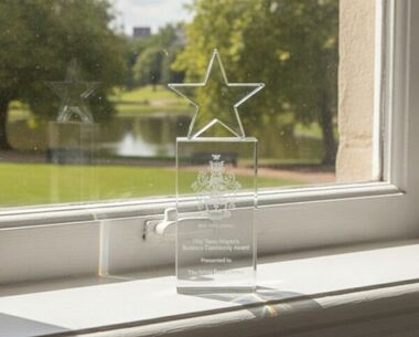 Engraved Crystal Star Tower
