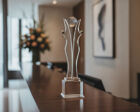 AC55 Crystal 'World In Your Hands' Centerpiece