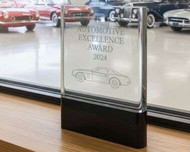 Clear & Black Glass Presentation Award
