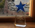 C9304 Blue Crystal Star Award