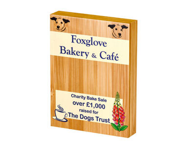 Printed Rectangular Bamboo Award