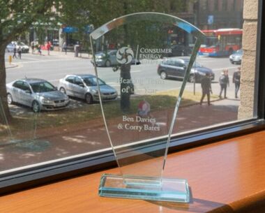 Clear Glass Fan Award