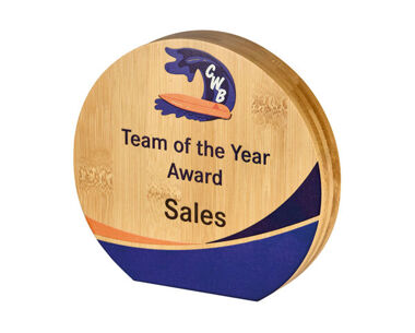 Printed Circular Bamboo Award