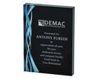 T.4052 printed black rectangle glass award