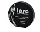 T.4060 circle printed black crystal award