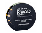 T.7877 Dark circular printed award