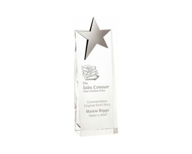 Silver Star and Clear Glass Award